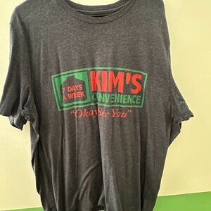 Kim's Convenience Grey Blue Unisex T-Shirt Fits like a 2XL